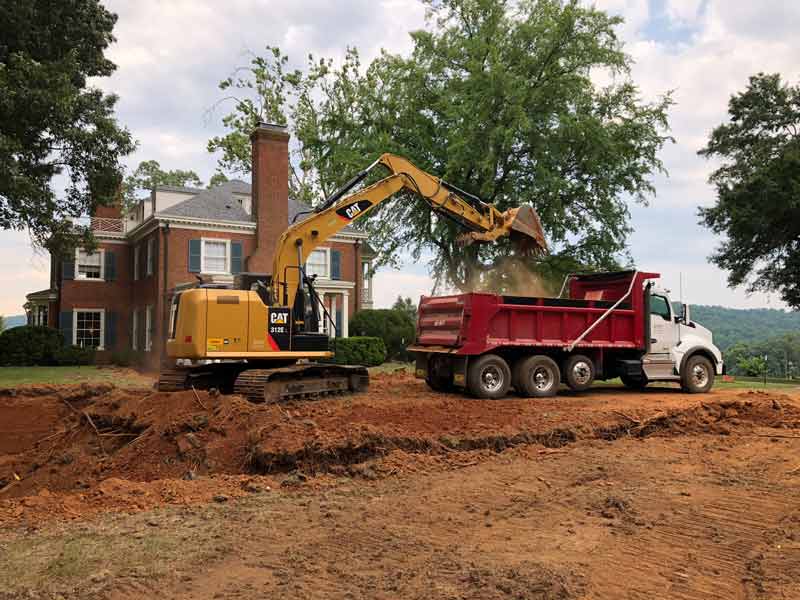 Excavating Contractor in Albemarle County, VA ❘ Arnold Excavation & Hauling, LLC